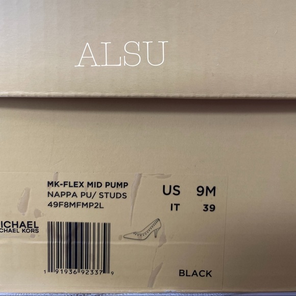 Michael Kors Flex MID Pump Nappa PU Leather Black - Picture 8 of 8